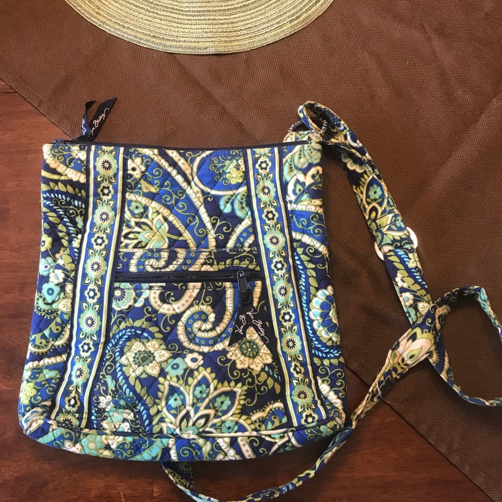 Vera Bradley triple zip hipster bag